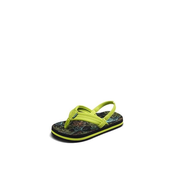 REEF Kids Boys Sandals, Little Ahi, Neon Palm, 7 - Picture 1 of 1